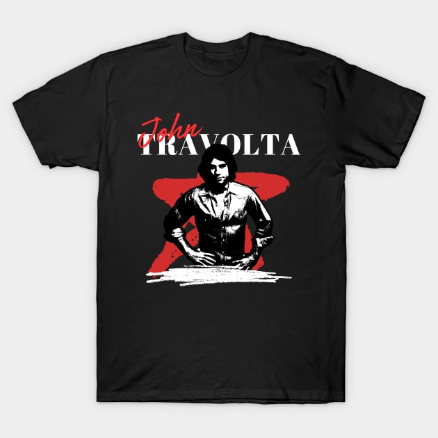 John travolta retro style T-Shirt by FlowersVibes